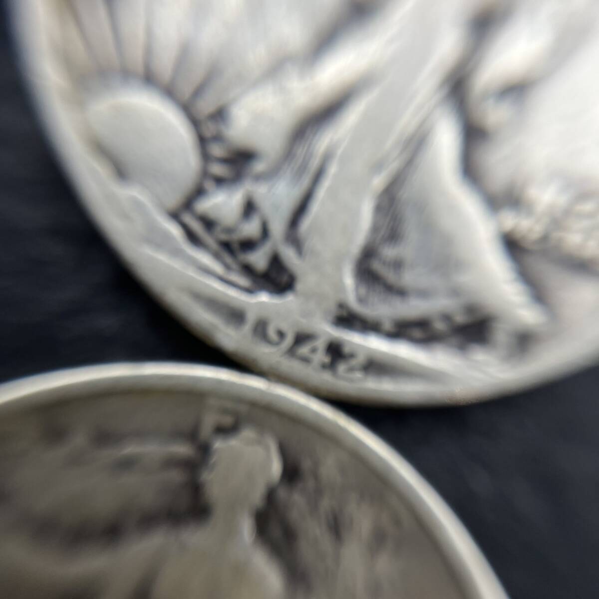 アメリカ銀貨 4枚セット 48.7ｇ ウォーキングリバティ 50セント 1/2ドル ハーフダラー アンティークコイン コレクションの画像5