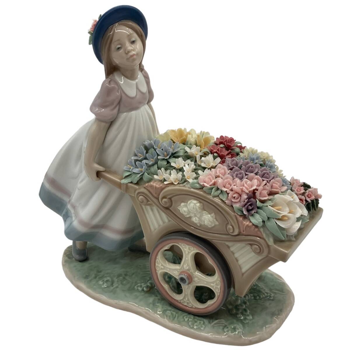 ★1円 Lladr リヤドロ フィギュリン 6521 可愛いお花屋さん オブジェ 置物 陶器人形の画像1