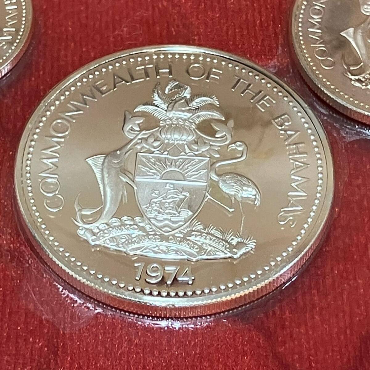 COMMONWEALTH OF THE BAHAMAS PROOF SET MINTED AT THE FRANKLIN MINT バハマ フランクリンミント プルーフ貨幣セット 1974年 コインの画像7