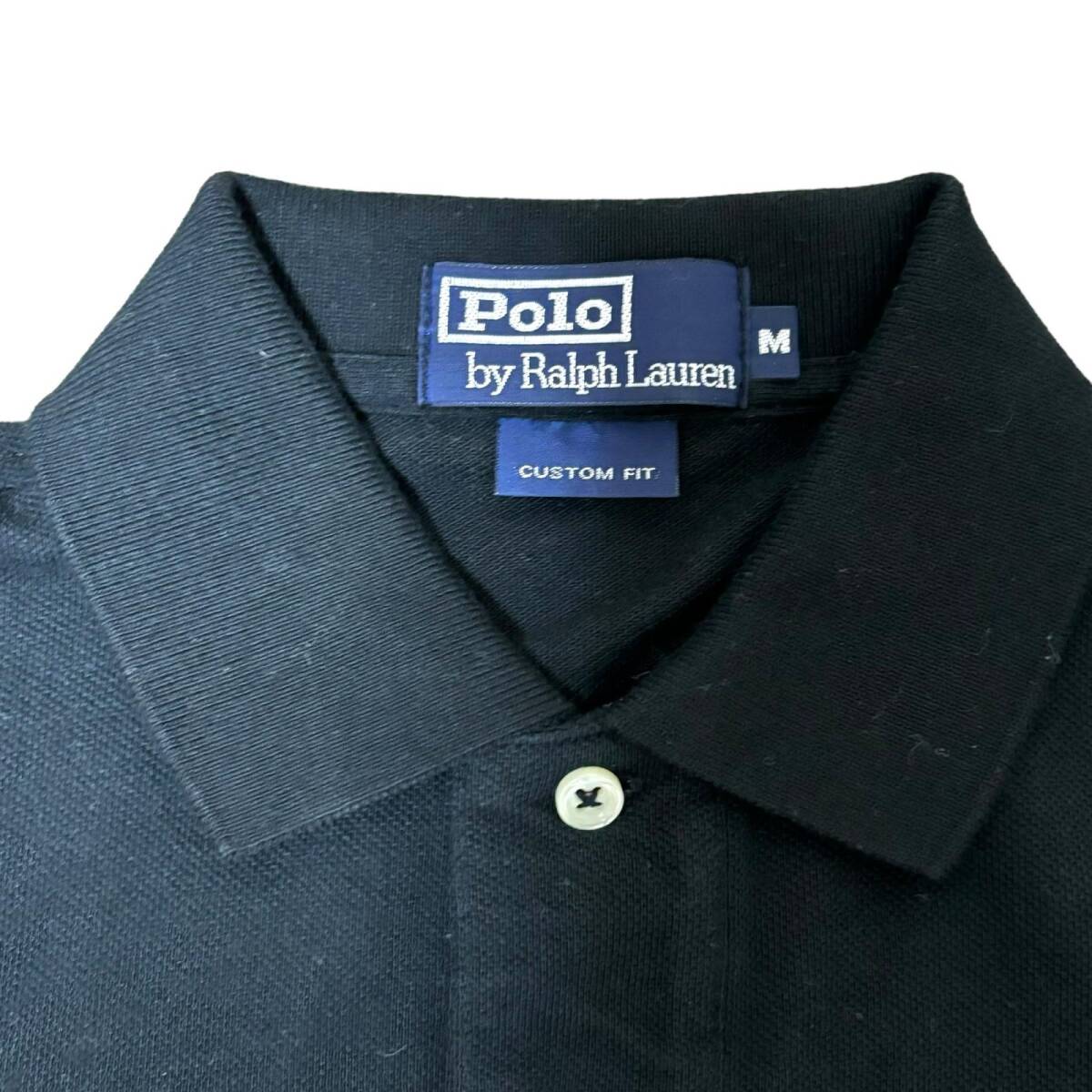  Ralph Lauren Polo custom Fit one отметка Logo рубашка-поло с коротким рукавом чёрный размер M