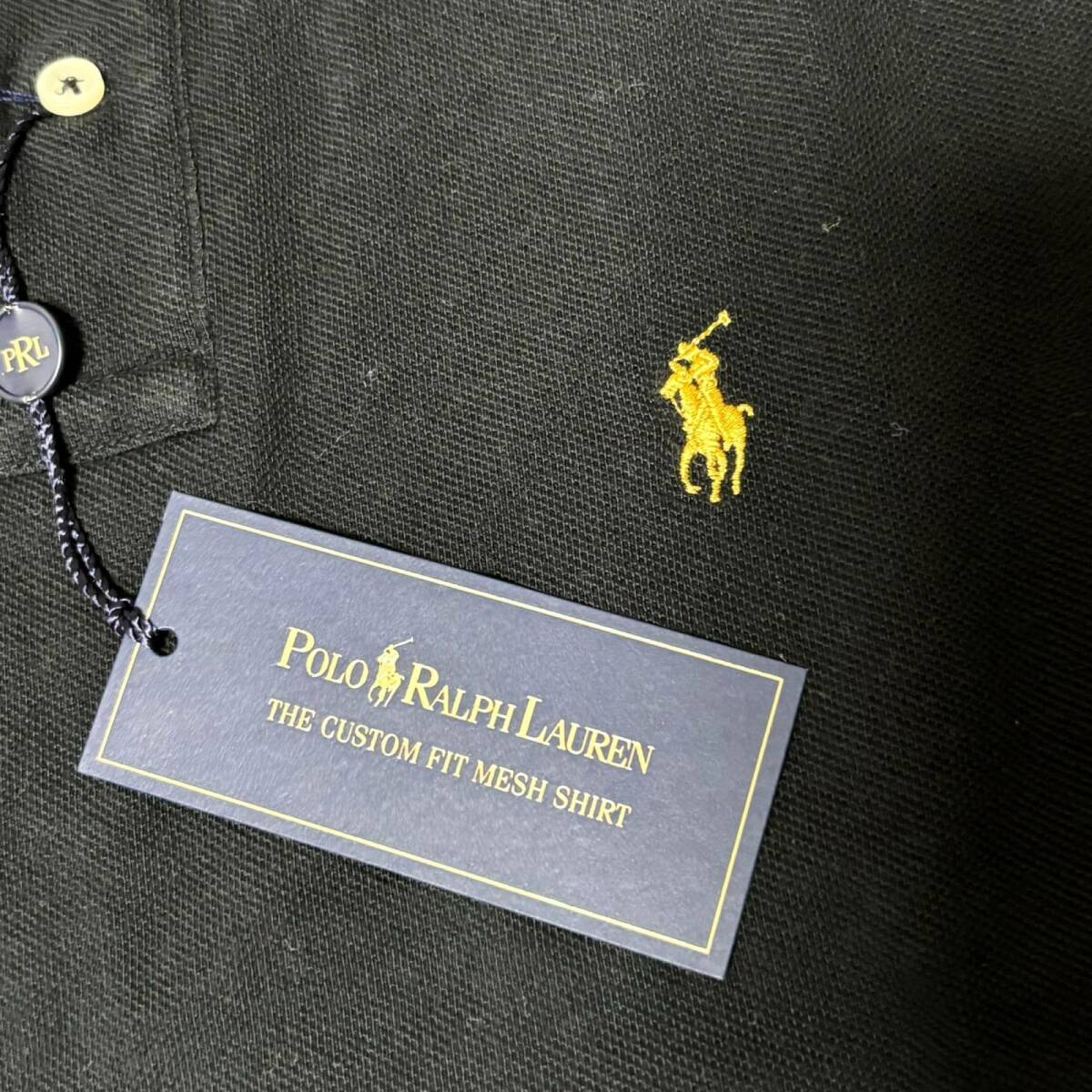  Ralph Lauren Polo custom Fit one отметка Logo рубашка-поло с коротким рукавом чёрный размер M