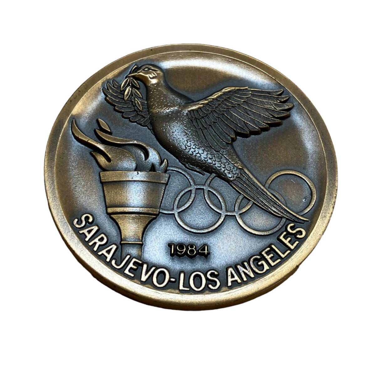 1984年 オリンピック 記念メダル SARAJEVO-LOSANGELESの画像2