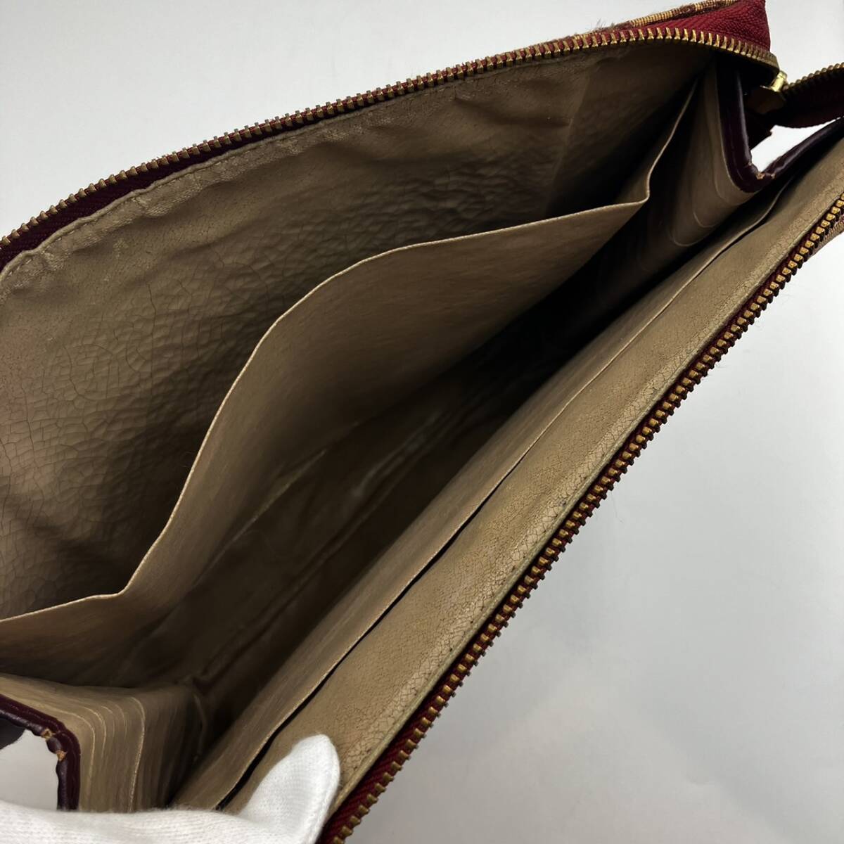 Dior ディオール トロッター キャンバス レッド系 セカンドバッグの画像5