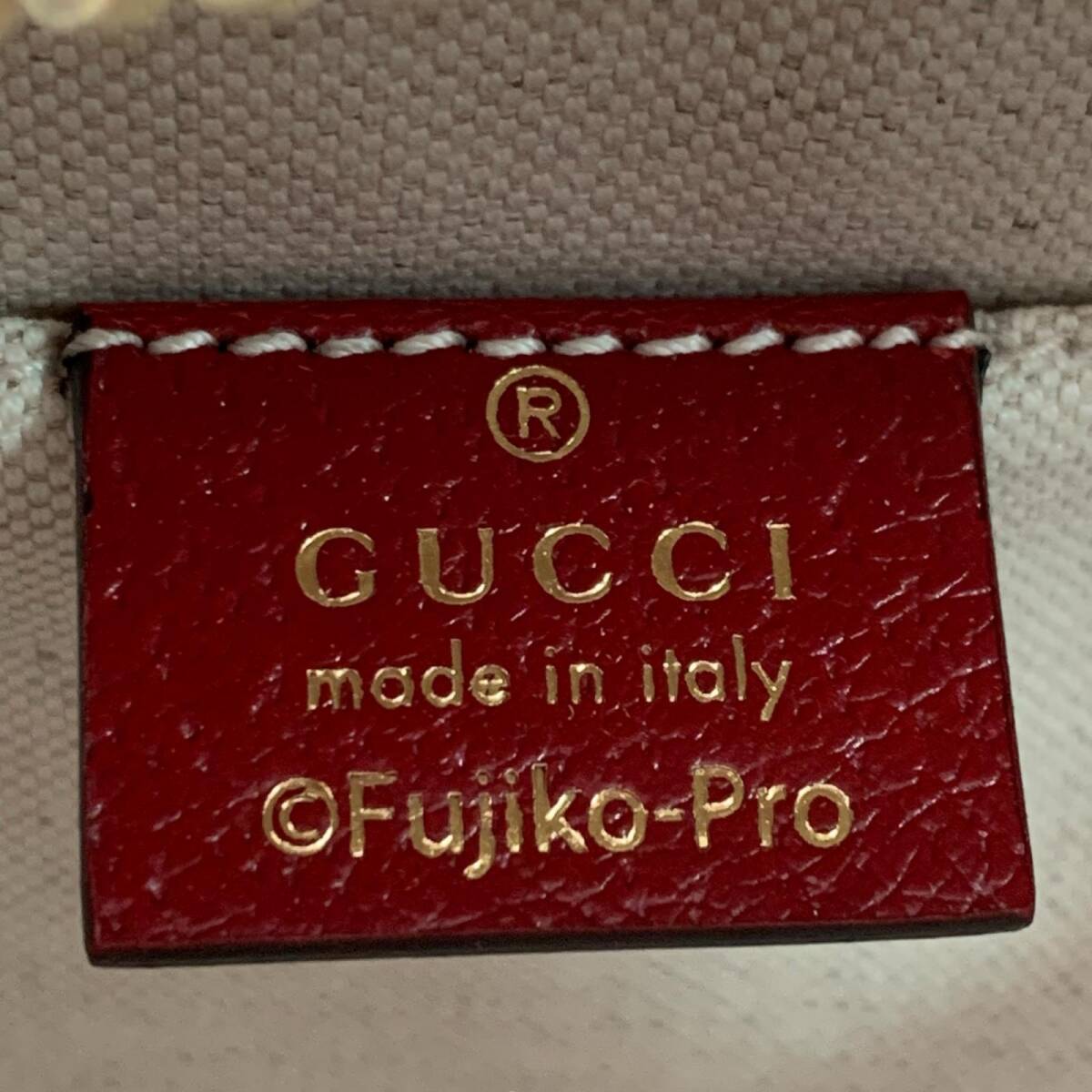 美品 GUCCI グッチ ×ドラえもん ショルダーバッグ GGスプリーム ベージュ系 655596_画像8