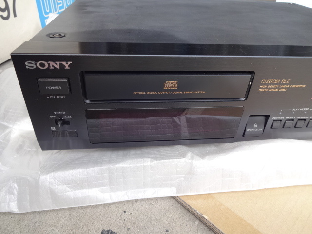 SONY★CDP-997（CDプレーヤー）説明書付き★通電確認済み・トレイOPEN・再生OK_画像8