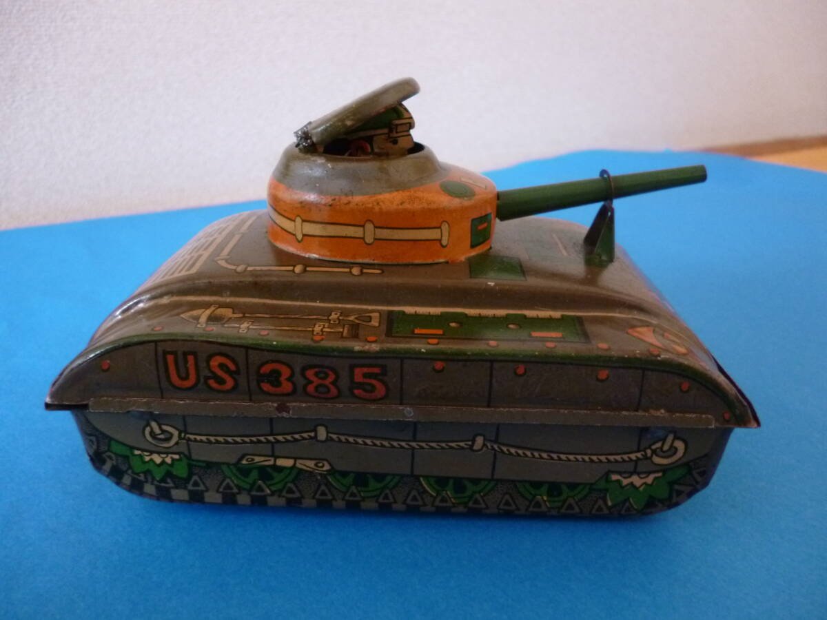マルサン ブリキ玩具 戦車US３８５の画像9