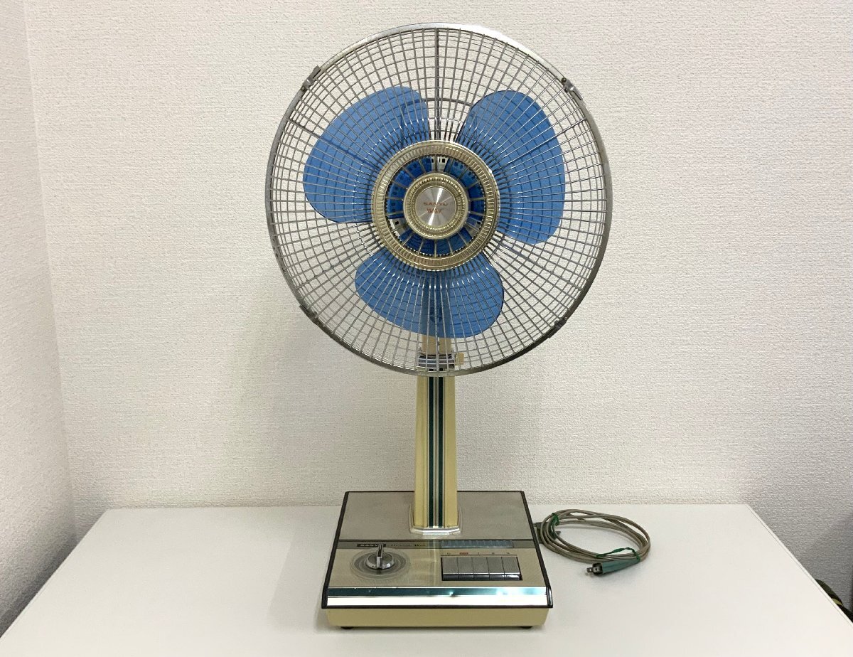 完動品 SANYO サンヨー 扇風機 お座敷扇 EF-6KN 羽根30センチ 昭和レトロ_画像1