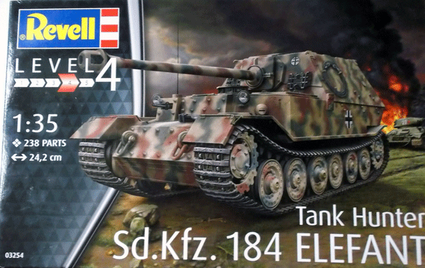 レベル/1/35/ドイツ陸軍エレファント重駆逐戦車/未組立品_画像1