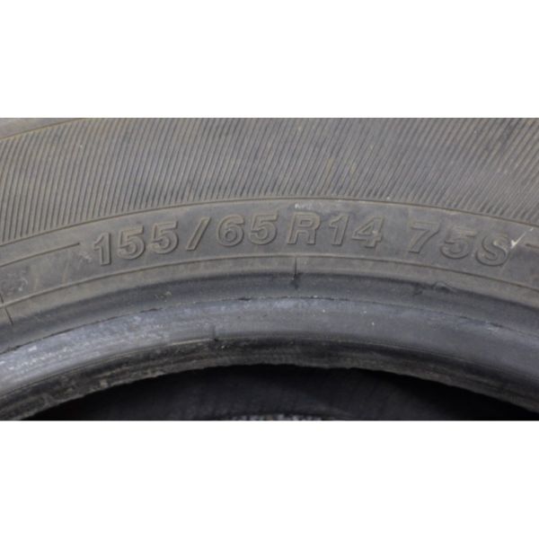 ヨコハマ BluEarth-ES ES32 155/65R14 75S 日本製 2本SET◆2023年製8分山オンロード◆中古 特筆すべき損傷はなし◆白石区手渡し可◆6041205_画像7