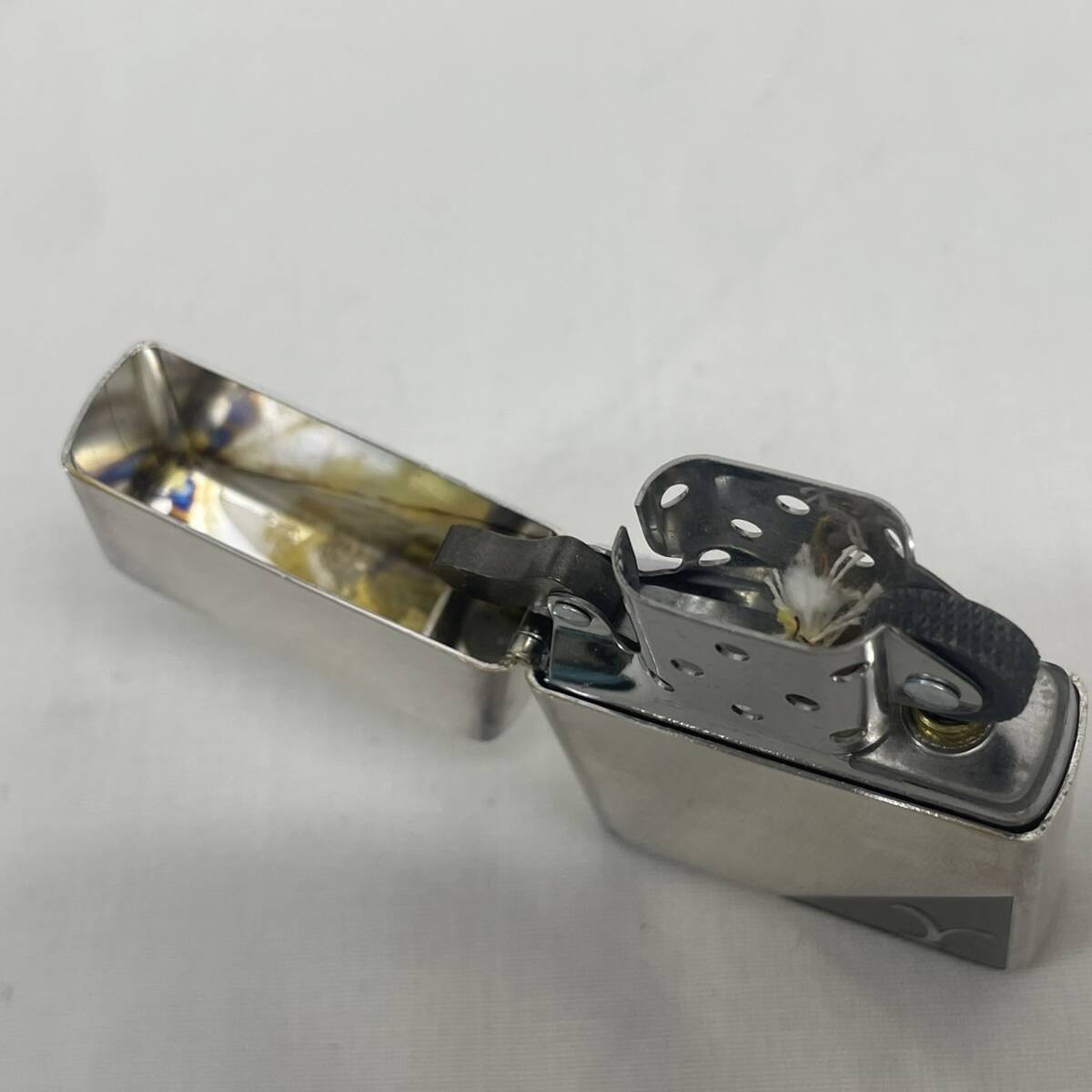 ☆★【ほぼ未使用品】ジッポ　Zippo　オイルライター　シルバー　USA製　BRADFORD.PA.　Y★☆_画像7