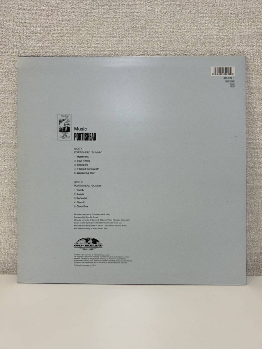 美品 EUオリジナル 初回プレス盤 Portishead 「Dummy」LP ポーティスヘッド Go! Beat - 828 522-1 インナースリーブ付き アナログ レコードの画像2