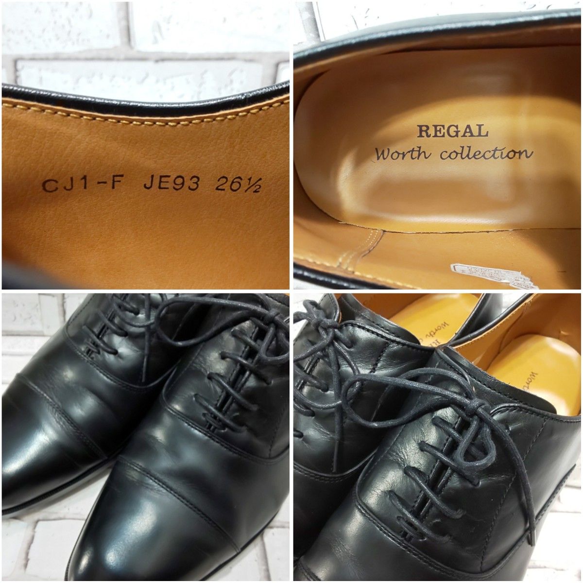 【REGAL worth collection】 ストレートチップ ビジネスシューズ リーガル 革靴