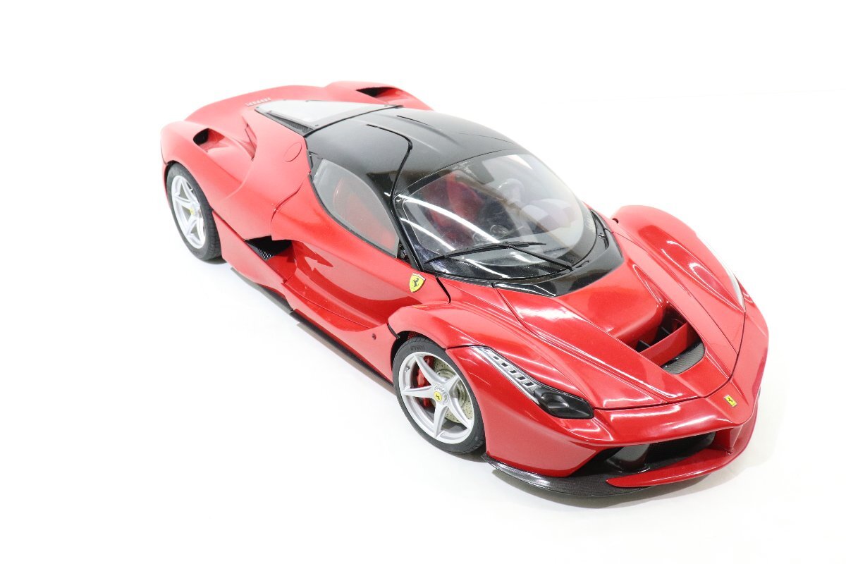 35JD●アシェット ラ フェラーリをつくる 1/8スケール La Ferrari 本体 リモコン付き 動作未確認 ジャンクの画像3