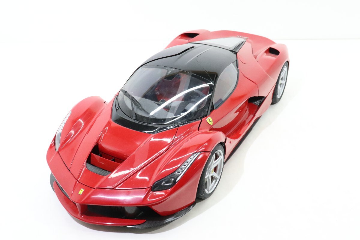 35JD●アシェット ラ フェラーリをつくる 1/8スケール La Ferrari 本体 リモコン付き 動作未確認 ジャンクの画像2