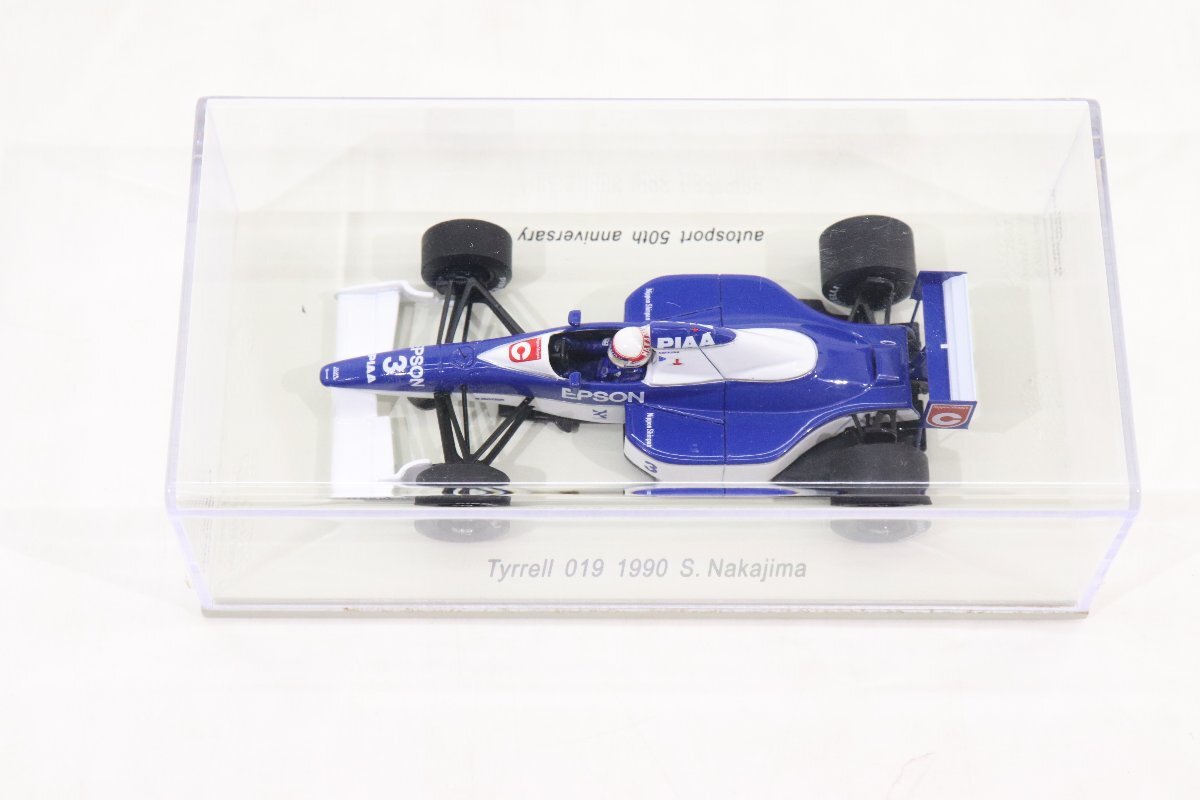 35JD●ミニカー 1/43 Tyrrell 019 1990 EPSON #3 ブルー×ホワイト autosport 50th anniversary 未開封の画像3