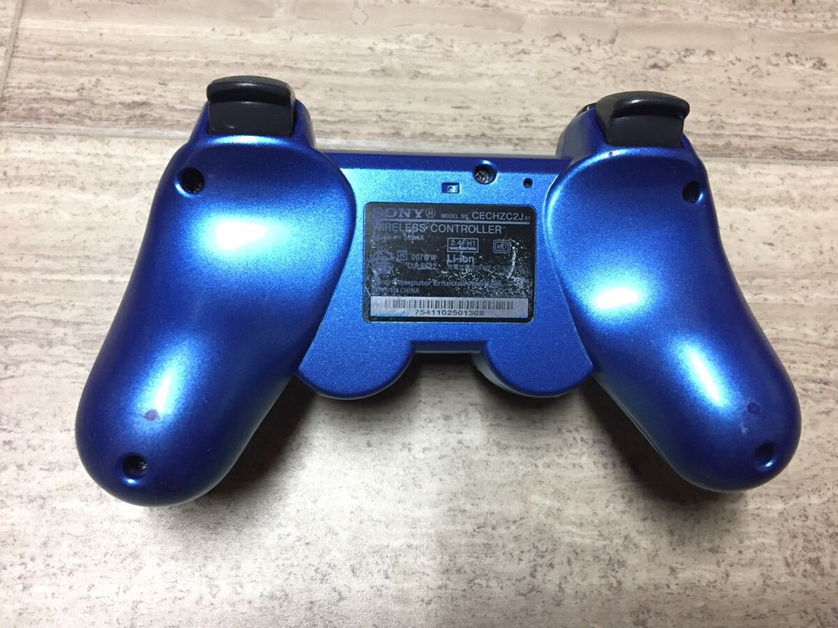 ★動作良品即決★分解清掃済み★PS3 SONY純正品 コントローラー デュアルショック3 スプラッシュブルーの画像2