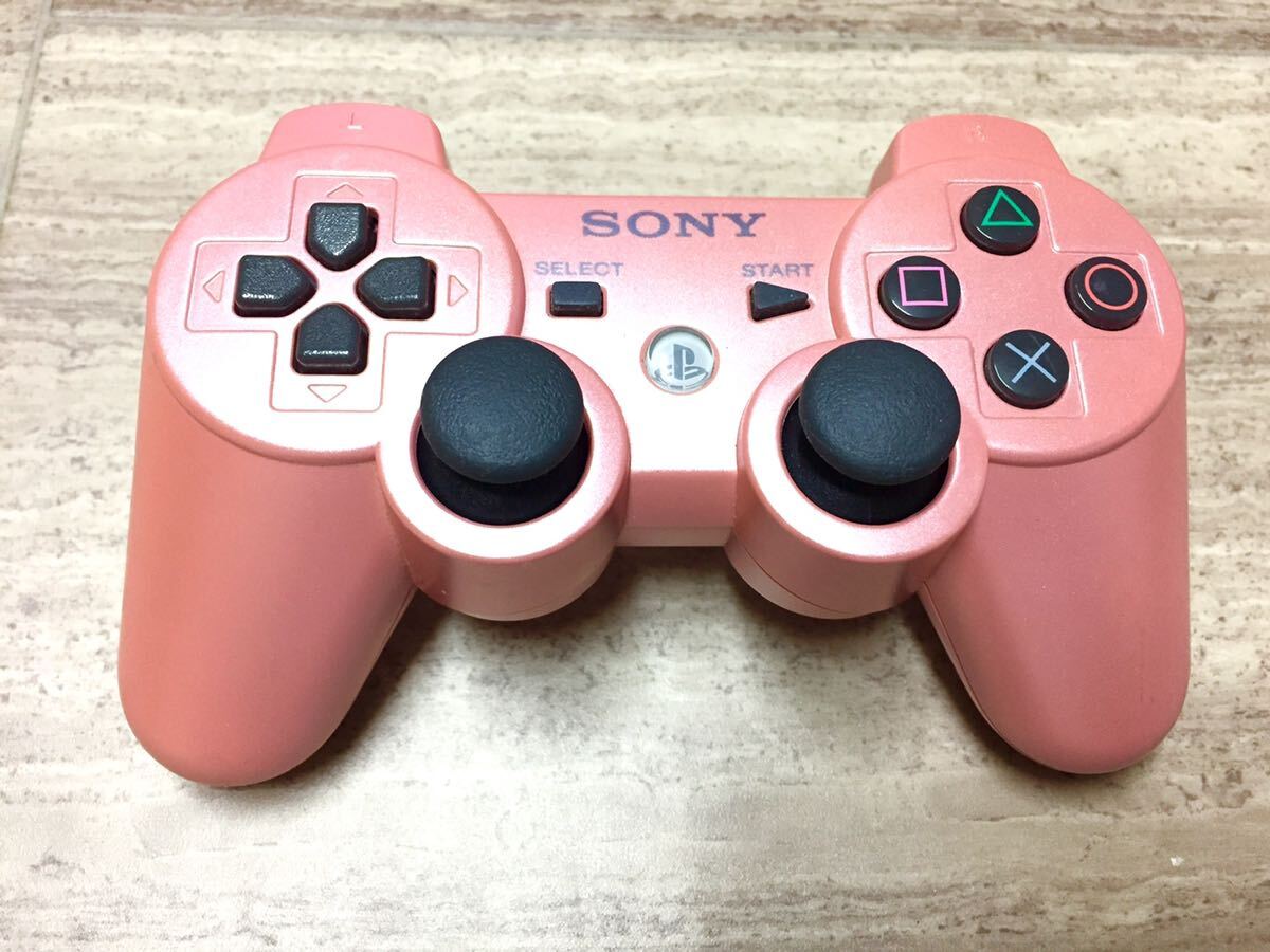 ★美品即決★分解清掃済み★PS3 SONY純正品 コントローラー デュアルショック3 ピンク_画像1