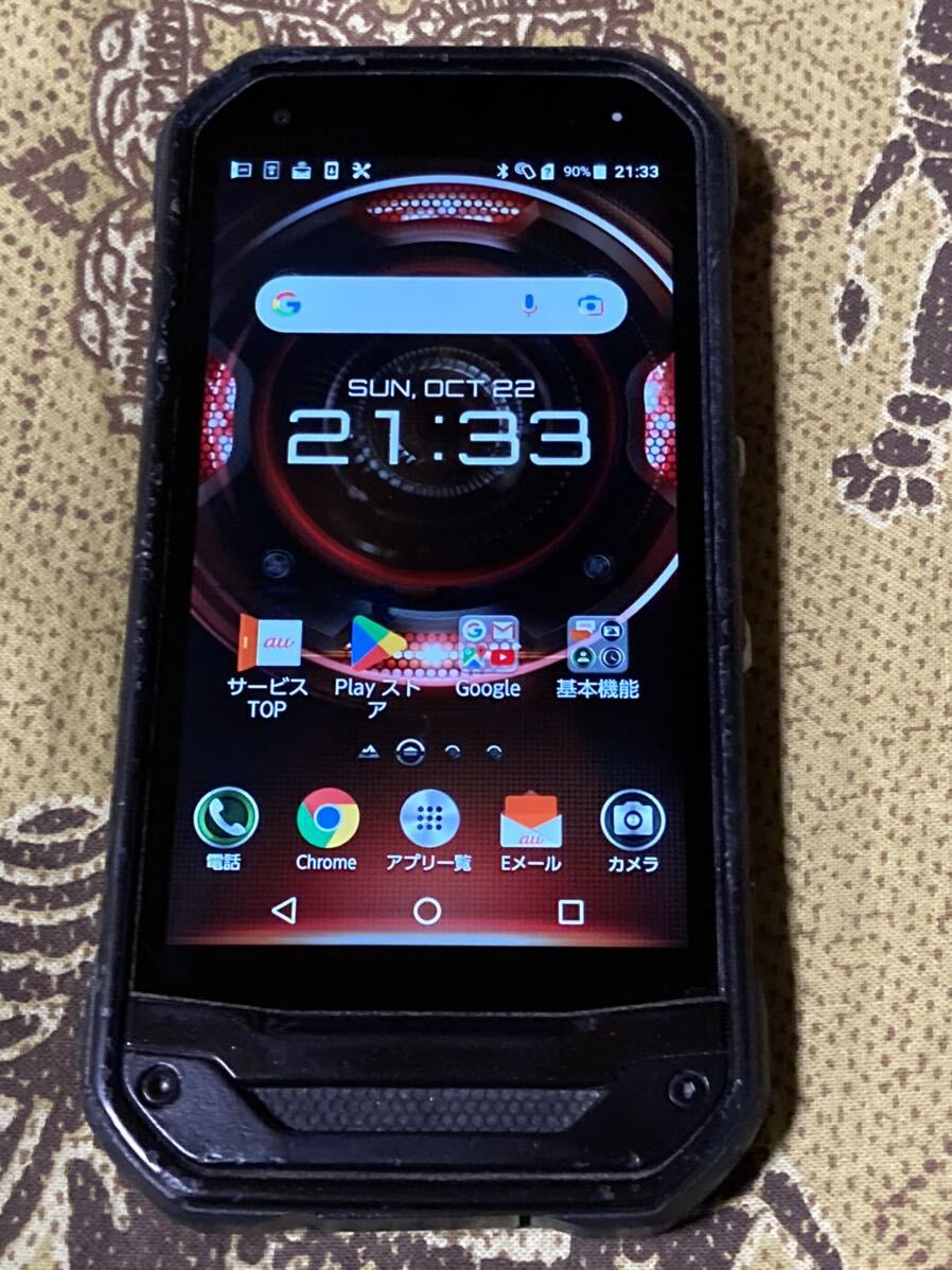 TORQUE G03 KYV41 トルク スマホ本体 32GB au SIMフリー Android アウトドア 防水 中古 P89の画像1