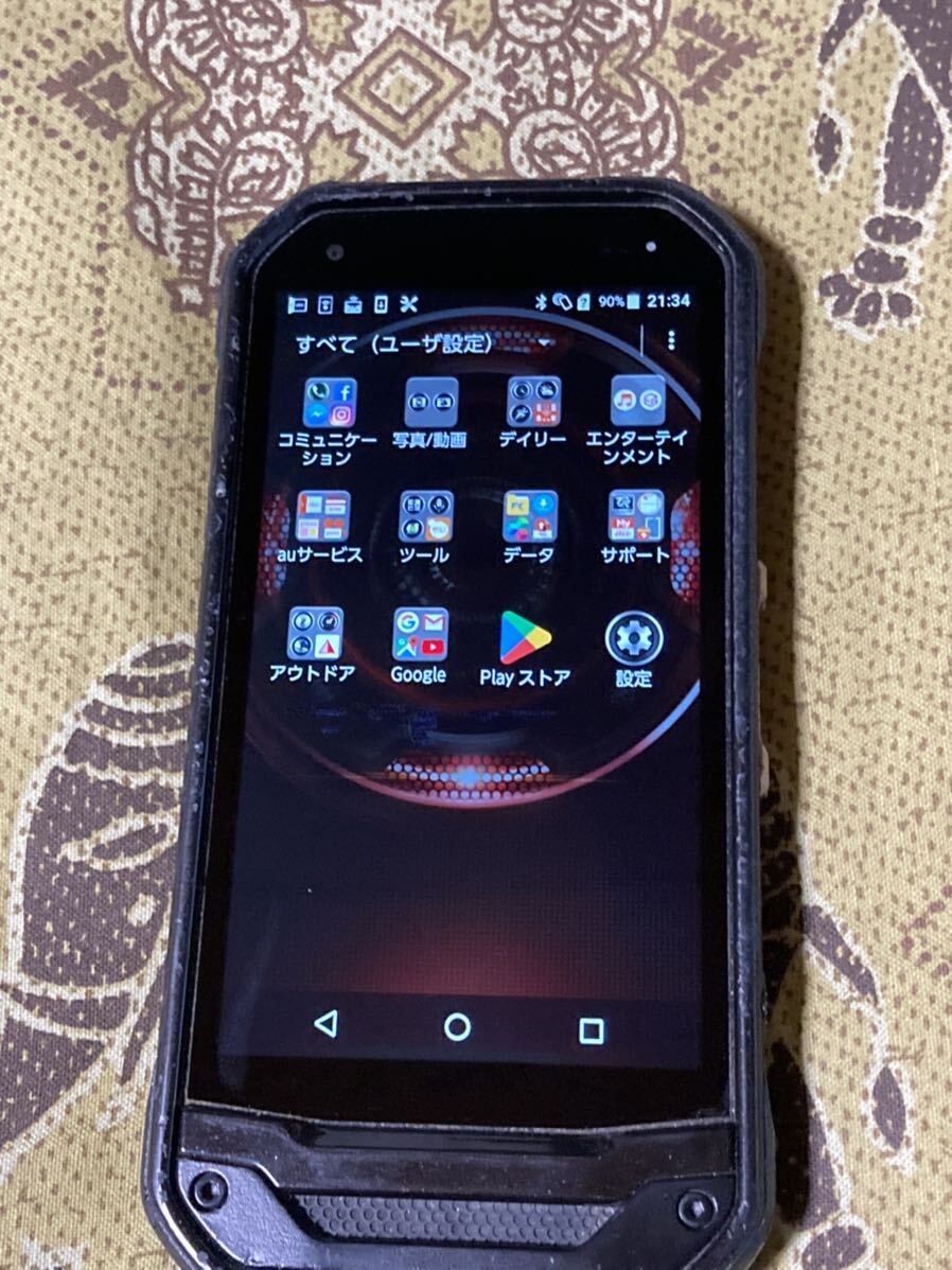 TORQUE G03 KYV41 トルク スマホ本体 32GB au SIMフリー Android アウトドア 防水 中古 P89の画像3