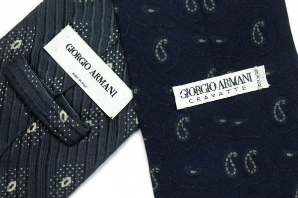 ジョルジオアルマーニ GIORGIO ARMANI エンポリオ ストライプ ペイズリー メンズ ブランド ネクタイ 7点 セット まとめ売り 大量 卸 ts9493の画像3