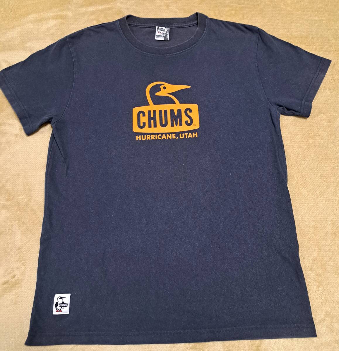 ★チャムス CHUMS　半袖 Tシャツ　Mサイズ　紺色　ブービーバード　チャムスロゴ　_画像1