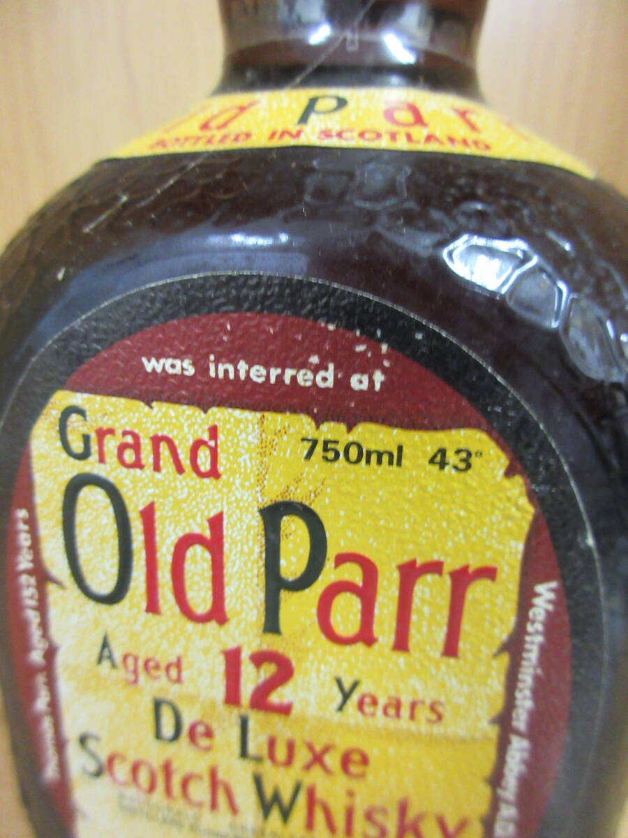 ★☆74582 オールドパー Grand Old Parr デラックス De Luxe ウイスキー 750ml 43％ 未開栓☆★の画像4