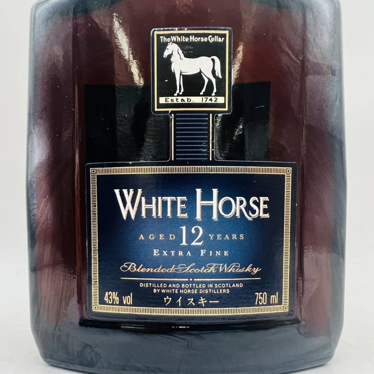 【未開栓】WHITE HORSE 12年 ホワイトホース エクストラ ファイン スコッチ ウイスキー 750ml 43％ WH49088の画像3