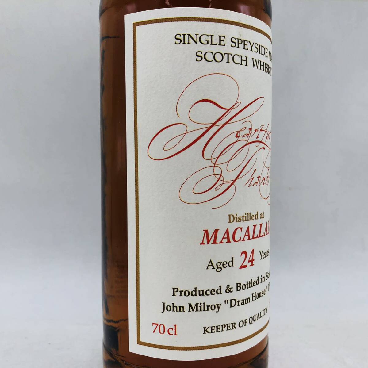 【未開栓】John Milroy Macallan 24 Year Heartful Thanks ジョンミルロイ マッカラン 24年 ウイスキー 700ml 54.4% 箱・冊子付き WH12703 の画像3