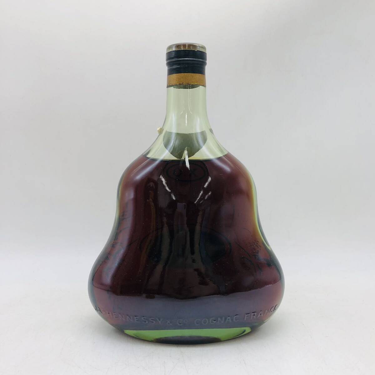 【未開栓】JA'S HENNESSY ジャズ ヘネシー XO 金キャップ グリーンボトル 700ml コニャックブランデー 古酒 コルク折れ 箱付き BR10565 _画像4