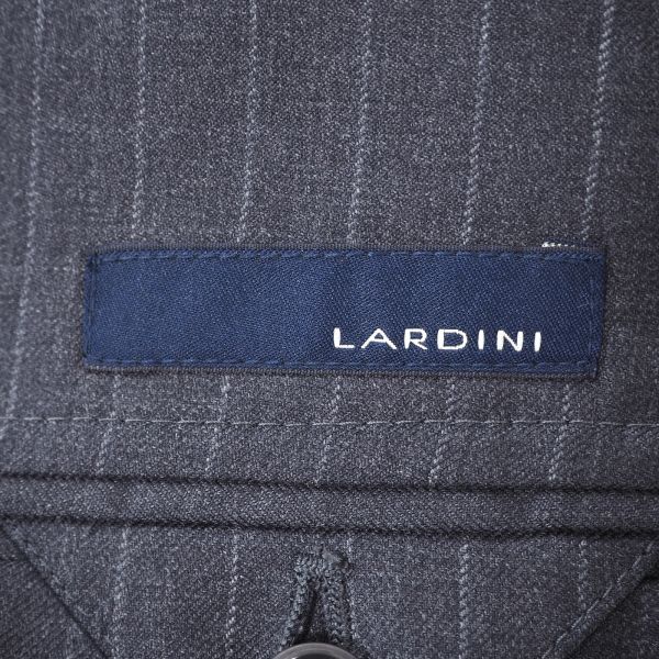 4-YD009【美品】ラルディーニ LARDINI イタリア製 スーツ セットアップ グレー ストライプ 48 メンズ_画像9
