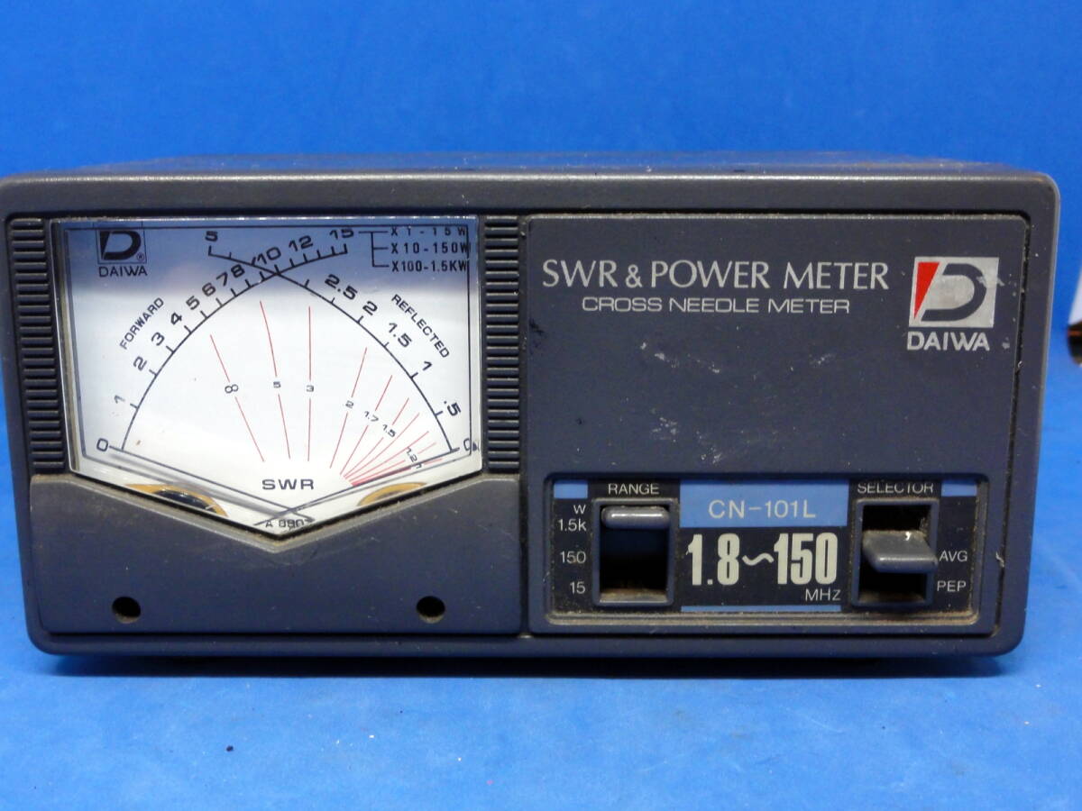 SWR&POWER メーター DAIWA CN-101L ダイワ SWRパワー計 クロスメーター式 1.8～150MHz HF帯 1.5Kwの画像2