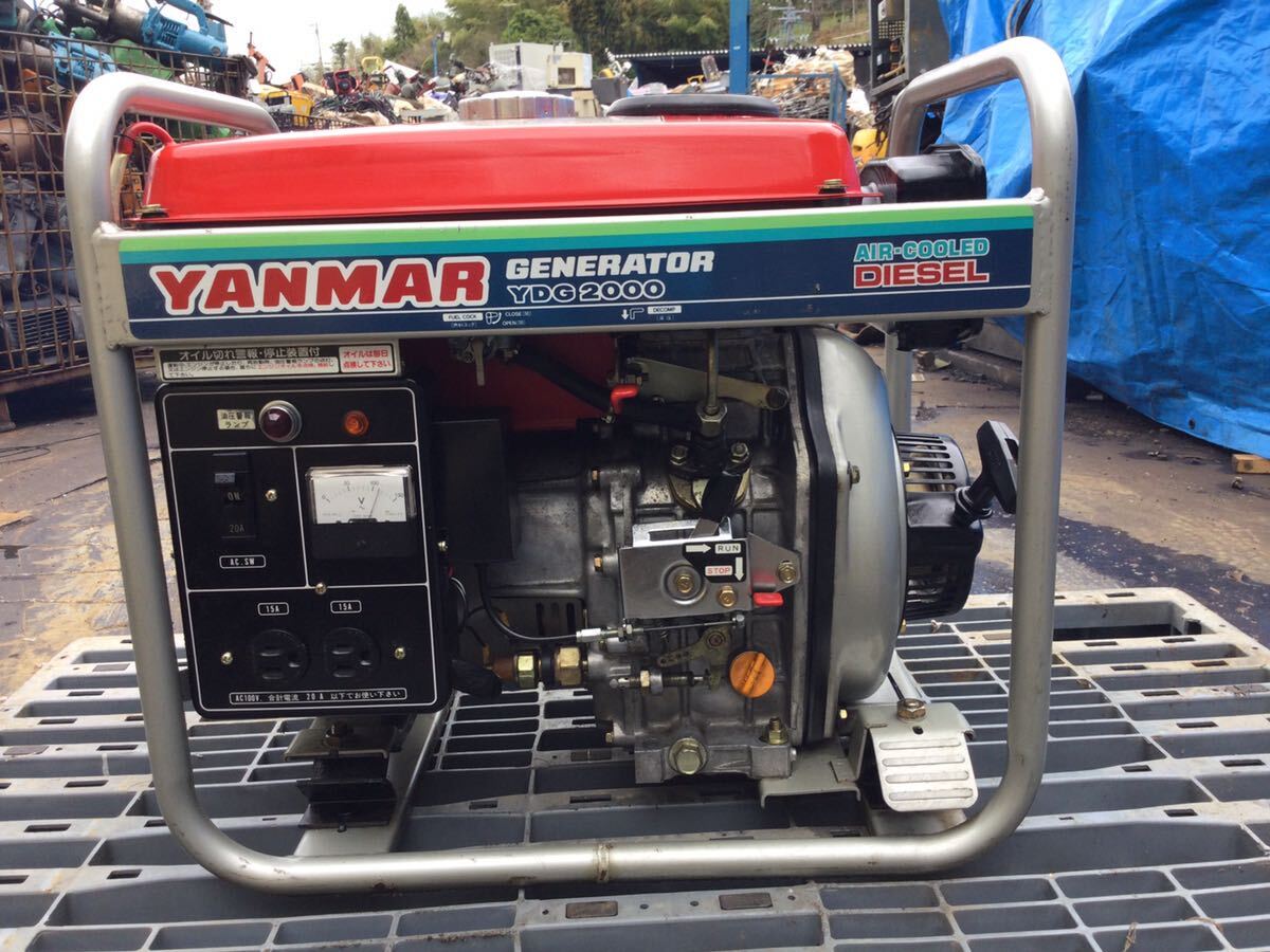 Yahoo!オークション - ヤンマー YDG2000 ディーゼル発電機 Yahoo!オークション - ヤンマー YDG2000 ディーゼル発電機