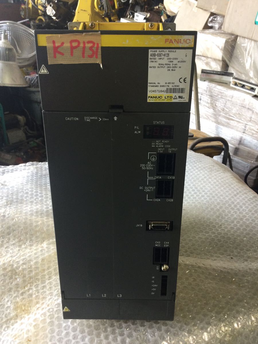 [KP131] FANUC POWER SUPPLY MODULE A06B-6087-H126 29.8KW_画像1