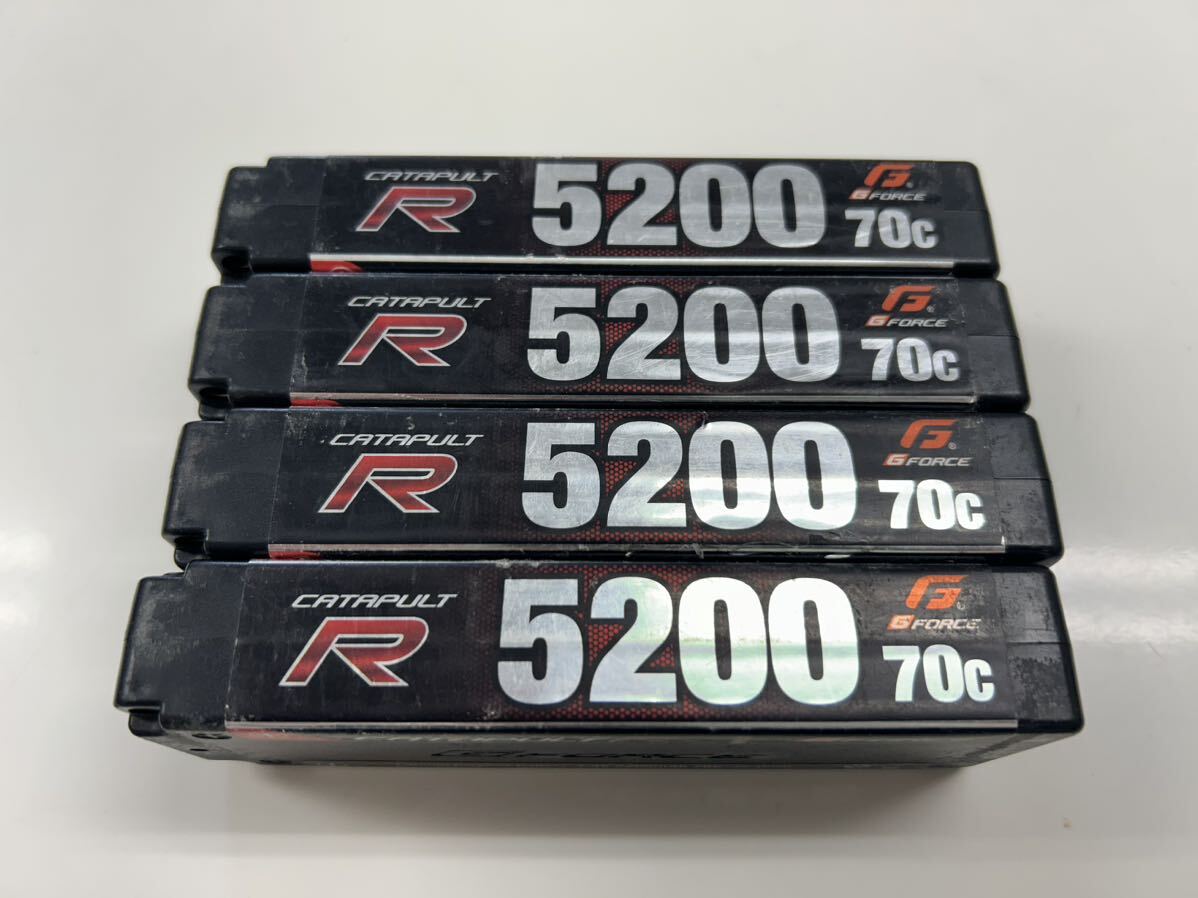 566◇Ｇ－ＦＯＲＣＥ　ＣＡＴＡＰＵＬＴ Ｒ　リポバッテリー　５２００ｍＡｈ　７０Ｃ　×　４本◇_画像3