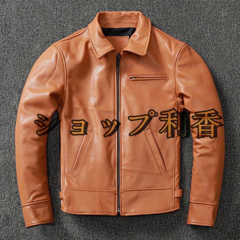 ファッション ライダースジャケット レザージャケット 牛革 vintage ヴィンテージ 本革 革ジャン メンズ20304050代 S~5XL_画像1