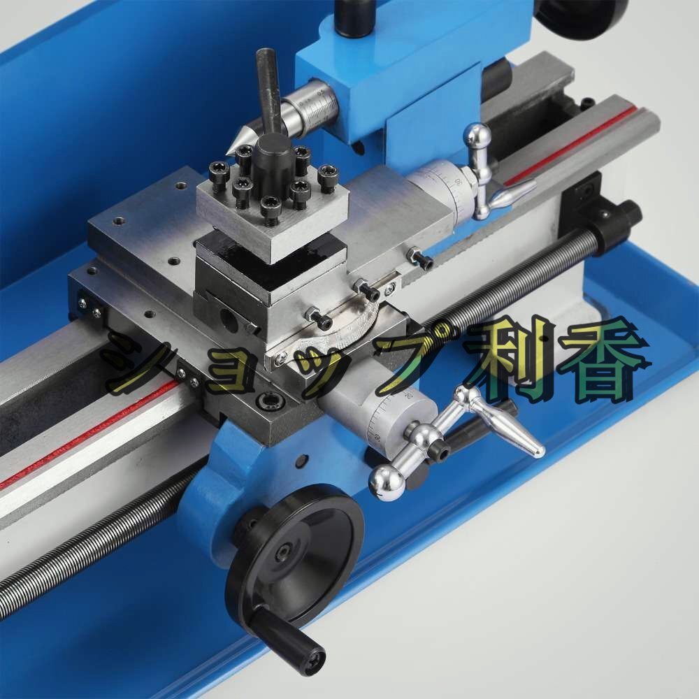 ミニ 高精度 フライス 旋盤 DIY ベンチトップ メタル 工具 機械 可変速度 フライス加工_画像7