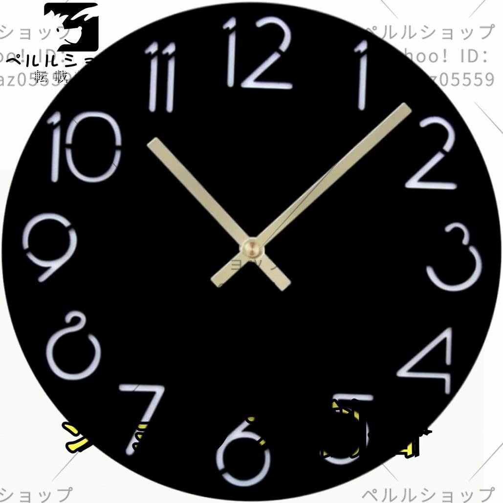 大型 デジタル 時計 ミニマル 装飾 ヴィンテージ 装飾 壁掛け 時計 For リビング 部屋 装飾 アラビア 数字 時計 静音 時計 アクリル_画像1