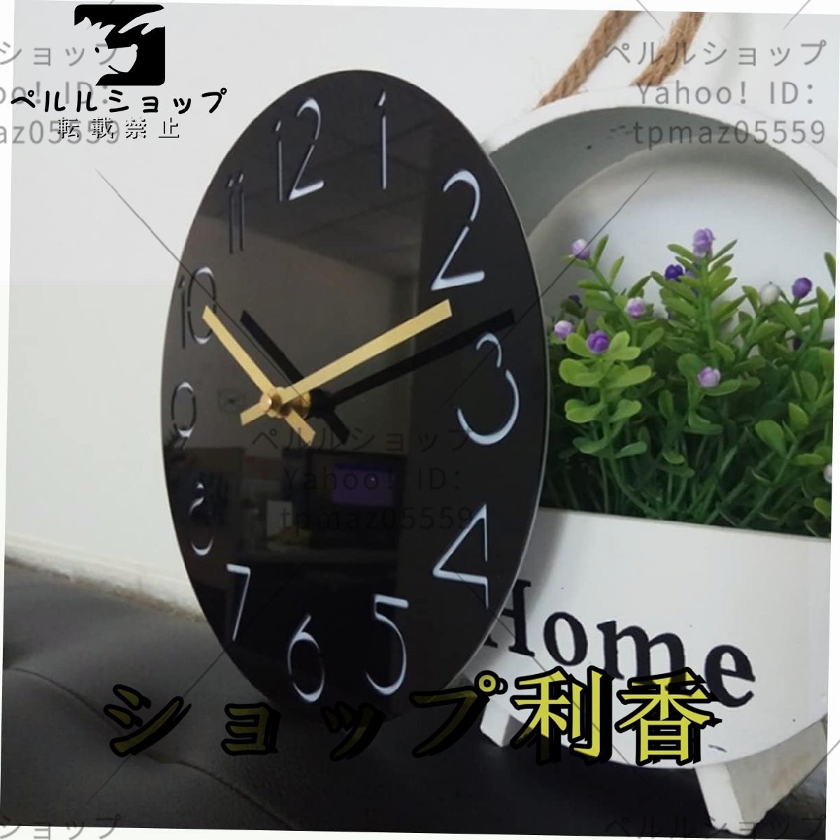 大型 デジタル 時計 ミニマル 装飾 ヴィンテージ 装飾 壁掛け 時計 For リビング 部屋 装飾 アラビア 数字 時計 静音 時計 アクリル_画像3