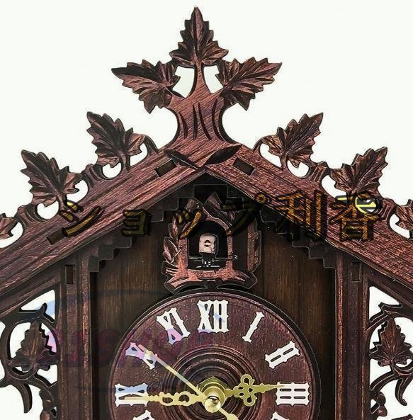 極美品ヴィンテージ 木製 壁 鳩時計 スイング 振り子 木製 工芸品 装飾 ホーム レストラン リビングルーム 家 装飾_画像5
