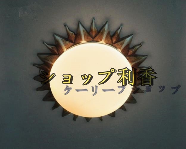 天井照明器具 太陽式　アンティーク インダストリアル ペンダントライト シャンデリア 玄関灯 子供屋_画像5