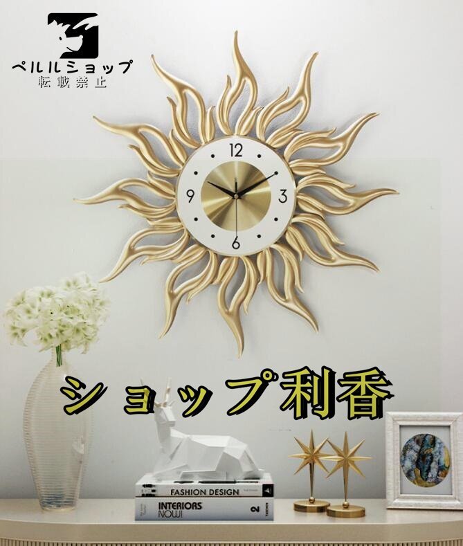ヨーロッパ式　応接間　壁掛け時計　静音　飾り物　壁掛け時計　創意　ファクション　簡約　復古　豪華 時計 北欧_画像2