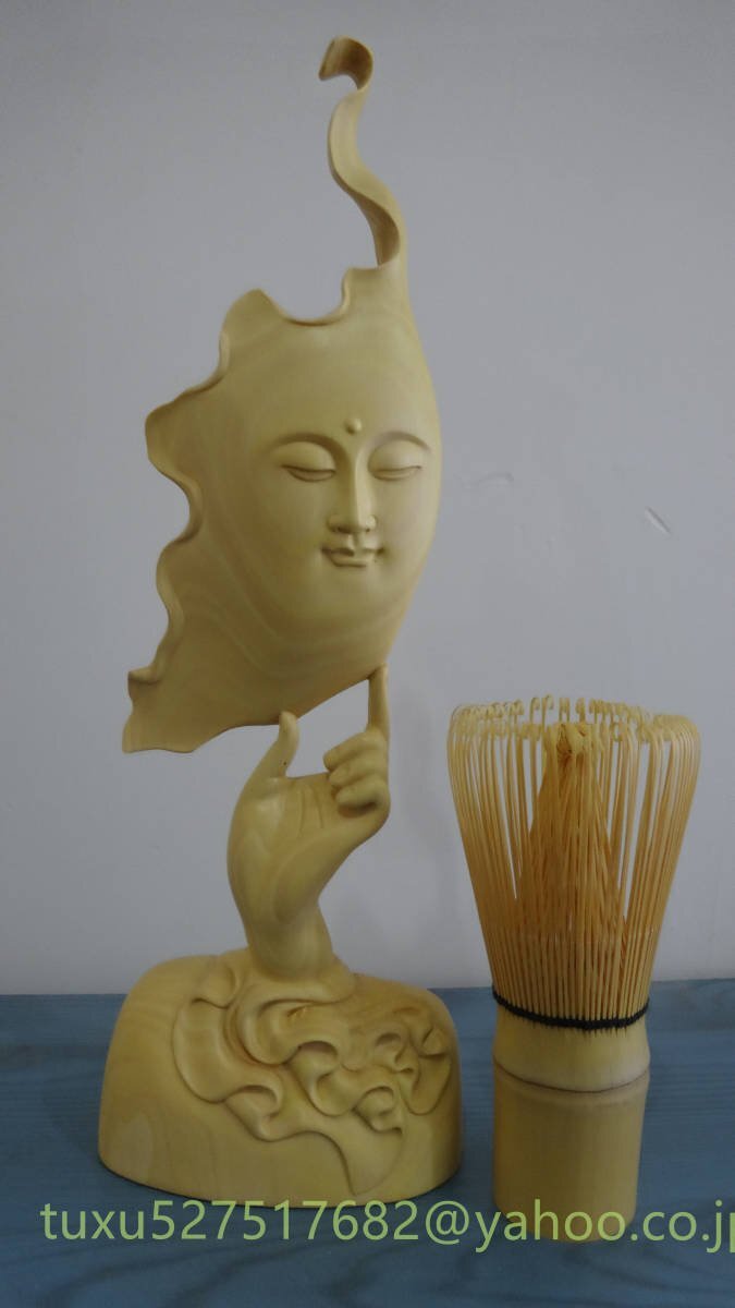 仏教工芸品　木彫仏教　精密彫刻　極上品 飾り置物 仏像_画像4