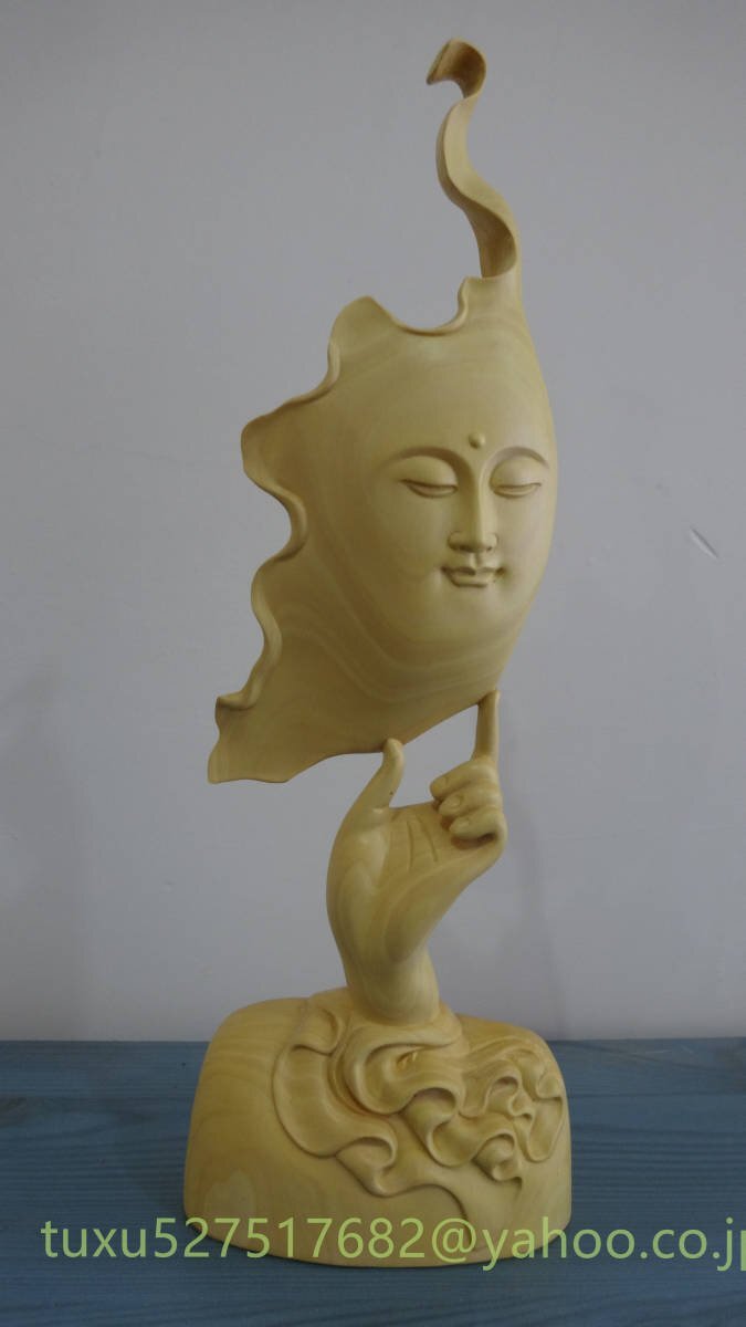 仏教工芸品　木彫仏教　精密彫刻　極上品 飾り置物 仏像_画像1