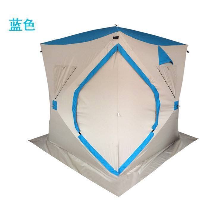 大空間 2-3 人氷釣りテント 300D オックスフォード冬のテント自動速度テント炭素繊維クイックオープン夜釣りテント_画像6