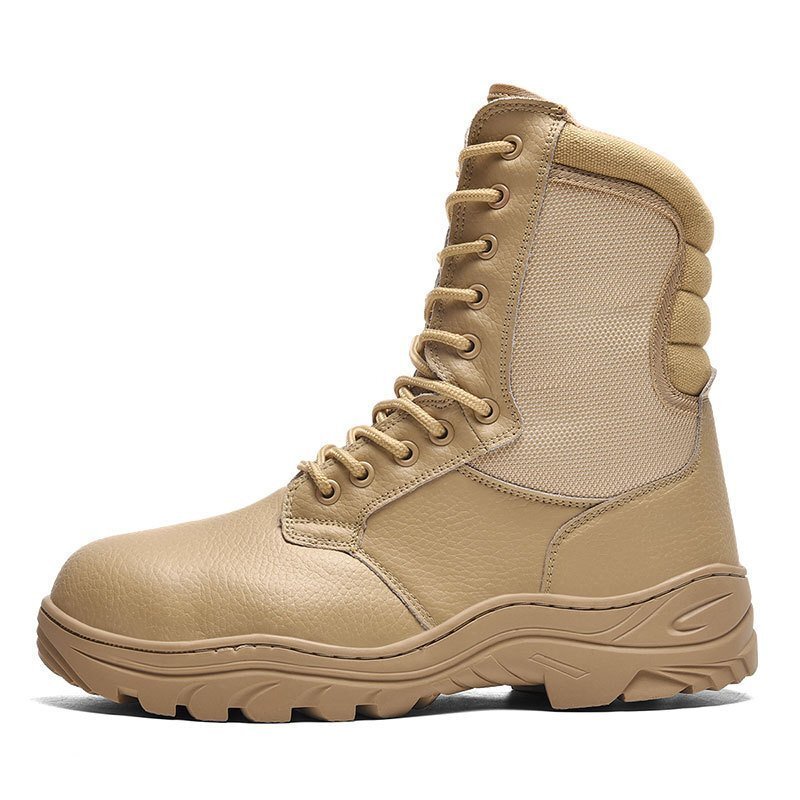  милитари ботинки мужской Tacty karu ботинки desert boots сталь металлический . сердцевина уличный рабочая обувь . скользить выдерживающий износ альпинизм обувь 24.5cm~27.5cm свет хаки 