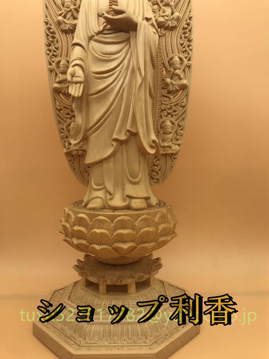 最高級 薬師如来 置物 仏教美術 精密彫刻 仏像 手彫り 仏師で仕上げ品_画像4