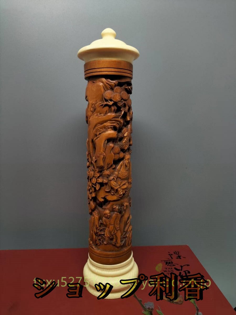 鶴 置物 彫刻工芸品 木製 置物　飾り物　香立て_画像7