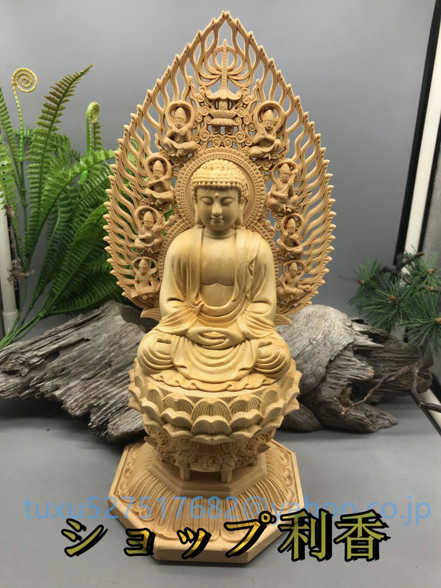 新作 釈迦如来 仏師で仕上げ品 精密彫刻 極上品 貴重古美術 美術工芸 新作 釈迦如来 仏師で仕上げ品 精密彫刻 極上品 貴重古美術 美術工芸