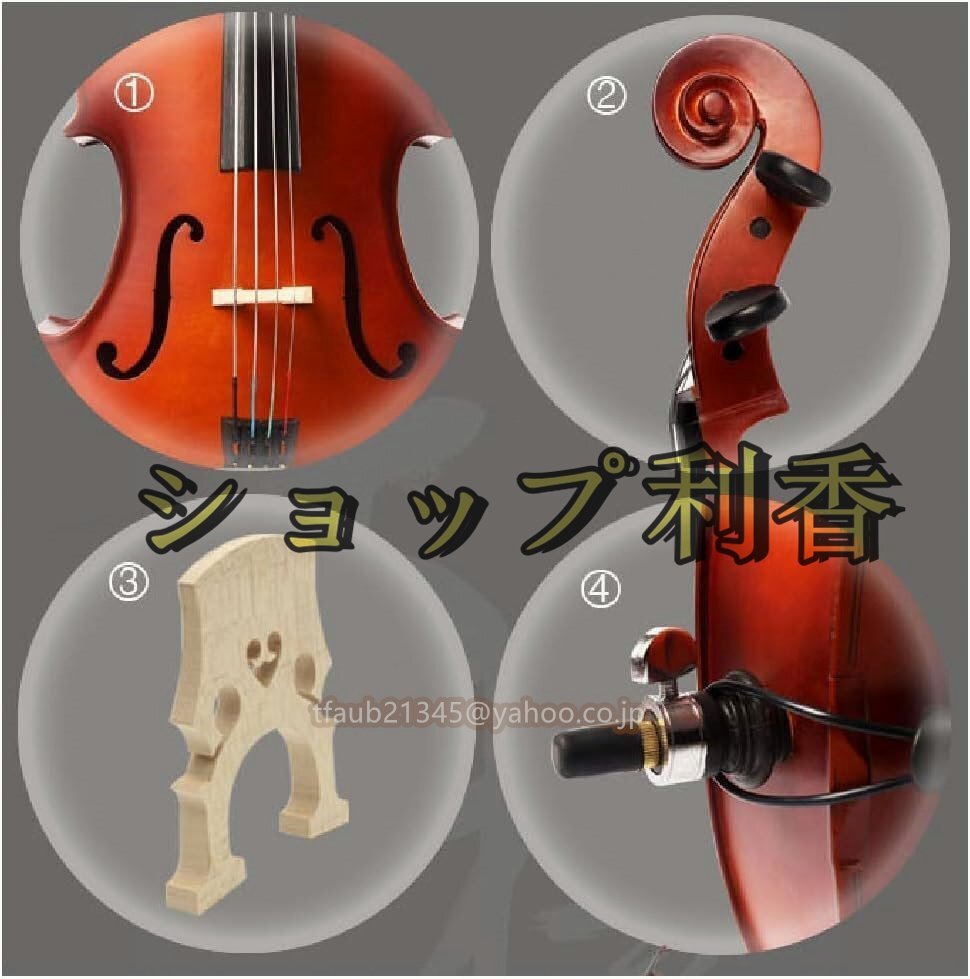  contrabass 4/4 musical performance Revell maple handmade beginner 