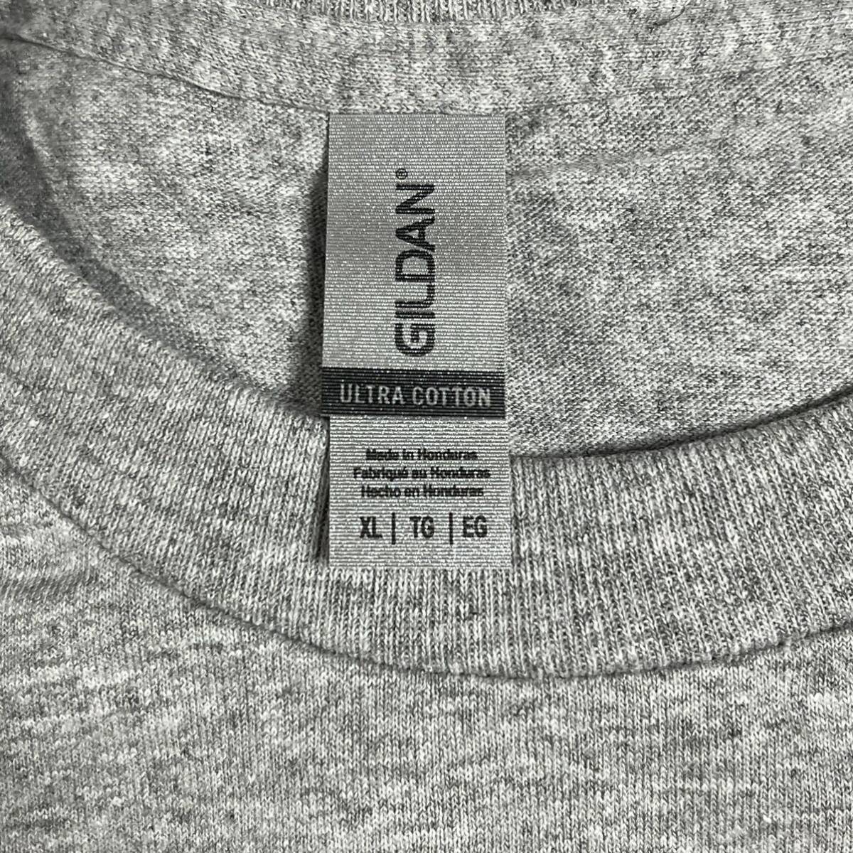GILDAN スポーツグレー XLサイズ 灰色 半袖無地Tシャツ ポケット付き 6.0oz ギルダン_画像2